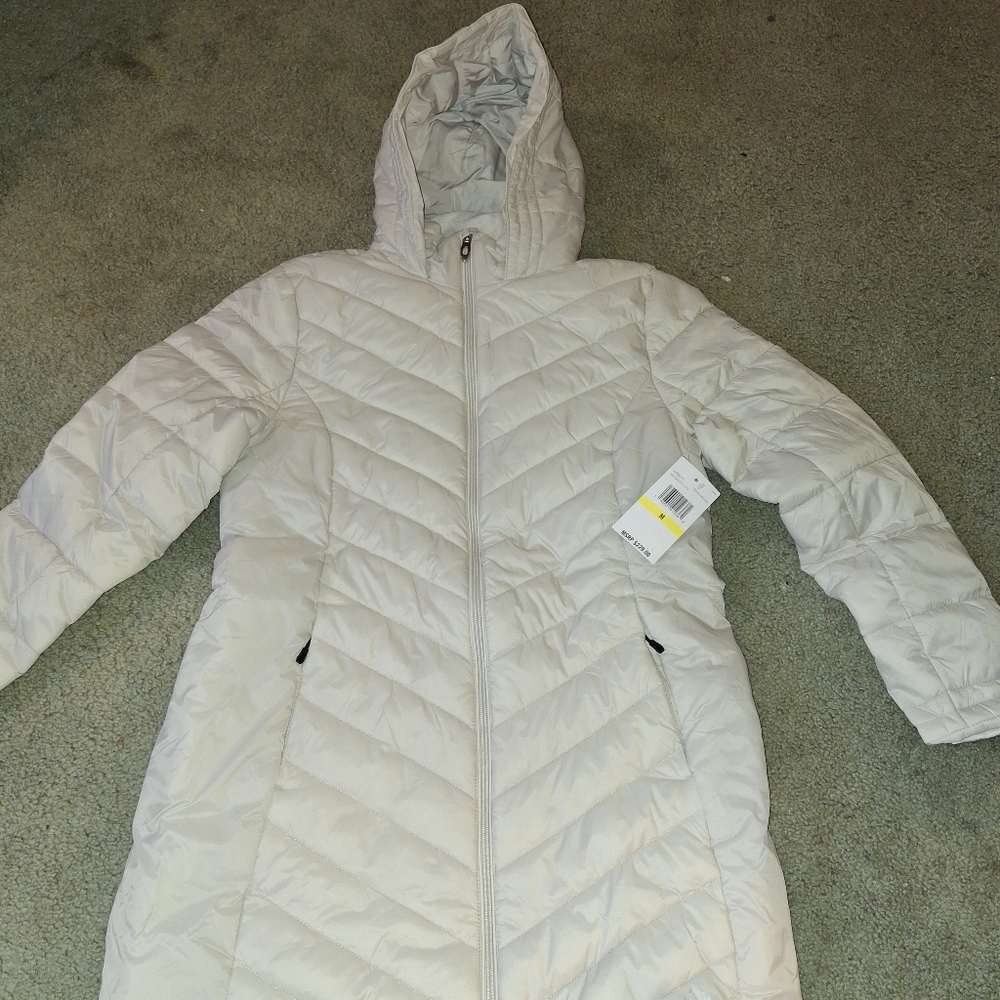 Spyder Brand Womens Coat Sz Medium Boundless Long Therma Puffer Water Repellant